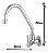Torneira Para Cozinha de Parede Bica Móvel Luxo - BicaMovelMetal72 - Imagem 3