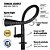 Torneira Gourmet De Bancada Pia Cozinha Flexível Preto Fosco - 1198c-72 AllBlack - Imagem 2