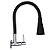 Torneira Gourmet de Parede Preta Flexível - 2 Jatos e 1/4 de Volta para Cozinha - 1167conepretoc72 - Imagem 6