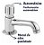 Kit com 6 Torneiras Automáticas para Banheiro Cromadas Luxo Fechamento automático - KIT6UN1193AUTOMATICA - Imagem 3