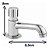 Kit com 6 Torneiras Automáticas para Banheiro Cromadas Luxo Fechamento automático - KIT6UN1193AUTOMATICA - Imagem 5