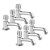 Kit com 6 Torneiras Automáticas para Banheiro Cromadas Luxo Fechamento automático - KIT6UN1193AUTOMATICA - Imagem 1