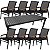 Conjunto com Mesa Ripada Retangular com 8 Cadeiras Cactos - Imagem 2