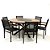 Conjunto de Mesa Perpétua com 8 Cadeira em Tela Sling - Imagem 1