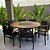 Conjunto de Mesa Perpétua em Madeira com 8 Poltronas - Imagem 4