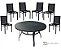 Conjunto de mesa giratória com 6 cadeiras - Imagem 1