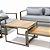 Conjunto de Sofá Bogarim 2 Lugares de Alumínio com Poltronas e Mesinhas - Imagem 4