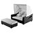 Sofá Chaise Telópeas com Puff em Fibra Sintética e Alumínio - Imagem 2