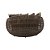 Sofá Chaise Essencial  1,40m Fibra Cordão Chocolate e Tecido Marrom - Imagem 3