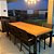 Conjunto de Mesa Retangular Perpétua com Tampo em Madeira e 8 Poltronas - Imagem 2