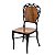 Cadeira Para Mesa de Jantar Em Alumínio Fundido e Madeira Modelo Aracruz Cor Preta - Imagem 1