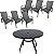 Jogo de Mesa 1,40m Ripada Alumínio com 6 Cadeiras Lótus - Imagem 6