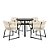 Conjunto de Mesa Íris 1,00m + 4 Poltronas - Imagem 1