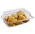 100 Unid Embalagem Retangular Tampa Articulada para Pães Lanches Doces e Salgados em Geral Sanpack® S 13 caixa Caixa fechada - Imagem 1