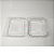 50 Unid Embalagem Pote Mini Doce Quadrado Tampa Articulada Praticpack® modelo 643 - Imagem 4