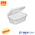 200 Unid Embalagem Pote Retangular 250ml com Tampa Articulada Packform® PF 88 Caixa Fechada - Imagem 1