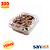 300 Unid Embalagem Pote Doce Quadrado com Tampa Articulada Sanpack® S 641 Caixa Fechada - Imagem 1