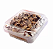 300 Unid Embalagem Pote Doce Quadrado com Tampa Articulada Sanpack® S 641 Caixa Fechada - Imagem 1