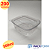 200 Unid Embalagem Pote Retangular 500ml com Tampa Articulada Packform® PF 90 Caixa Fechada - Imagem 1