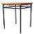 Mesa Quadrada 70x70 cm e 4 Cadeiras Em Ferro E Madeira Promoção - Imagem 3