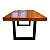 Mesa De Jantar Industrial Madeira Pés Metalon 180x90cm Luxo - Imagem 7