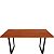 Mesa 160x80 Madeira Angelim Nobre Pés Metalon Luxo - Imagem 2