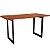 Mesa 160x80 Madeira Angelim Nobre Pés Metalon Luxo - Imagem 3