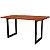 Mesa 160x80 Madeira Angelim Nobre Pés Metalon Luxo - Imagem 6