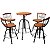5 Jogos bistro 70 cm com 4 banquetas, 3 jogos bistro 70 cm com 6 banquetas, 3 jogos bistro 50 cm com 4 banquetas - Imagem 1