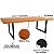 Mesa Madeira Teca Pés de Ferro 220x100 Cm Para Cozinha - Imagem 1