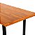 Mesa Em Madeira Teca 180x90 cm Para Areá Goumerte Pés de Ferro - Imagem 3