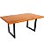 Mesa Madeira Maciça Estilo Industrial 150x90 Cm Teca Imperdivel - Imagem 3
