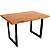 Mesa 120x80 Madeira Maciça Teca Pés Metalon Cozinha Oferta - Imagem 6