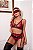 CONJUNTO SENSUAL SEM BOJO TODO EM RENDA TRANSPARENTE (CINTA LIGA E VENDA) Jeany - Imagem 6