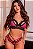 CONJUNTO BRUNA PRETO COM PINK - Imagem 1
