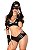 Conjunto Fantasia curta Mulher Gato - Imagem 1