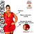 Camisola plus size com renda trabalhada e Cetim Vermelho 4016 Garota Veneno - Imagem 2