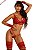 Conjunto De Lingerie Kim Universo Feminino Com Perneira - Imagem 1