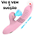 Vibrador Vai E Vem + Sugador De Clitóris Usc Prova Dagua - Imagem 3