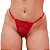 Calcinha Fio Dental Sexy Palavras Strass Ajustável Tallyta Vermelha - Imagem 8