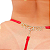 Calcinha Fio Dental Sexy Palavras Strass Ajustável Tallyta Vermelha - Imagem 3