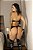 Fantasia Sexy Dominada com Sutiã com Bojo, Calcinha e Algema - Imagem 5