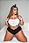 Fantasia Plus Size Coelhinha Carnaval Com Orelha Top E Short - Imagem 4