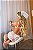 Conjunto Noiva Sexy Véu Da Paixão Com Calcinha Vestido Luvas E Véu - Imagem 5