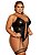 Body Plus Size Com Perneira Delícia Venenosa - Correntinhas - Imagem 1