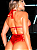 Body sensual feminino Fera do Rock Metalizado Vermelho - Imagem 6