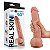 Protese Penis Realistico Dupla Camada Densidade 24cm com Ventosa - Imagem 1