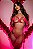 Conunto de Lingerie Super Sexy, Todo Aberto – Conforto e Qualidade da Marca Premiada de melhor Lingerie - Rosa - Imagem 1