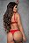 Conjunto De Lingerie Em Arrastão Com Sutiã E Calcinha Sensual Com Forro - Imagem 5