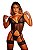 Conjunto De Lingerie Com Espartilho Calcinha Perneira Segredos - Preto - Imagem 1